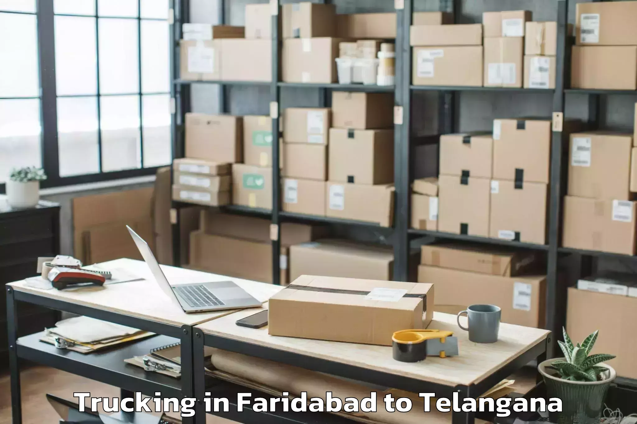 Efficient Faridabad to Nadigudem Trucking